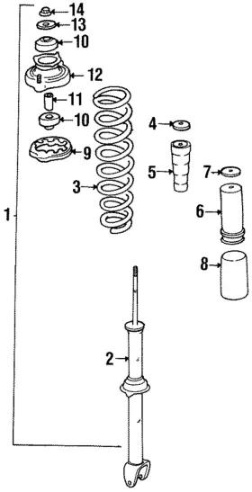 52725-ss0-004 Honda Genuine 1992-2001 - Mount Bushing