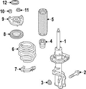 54610-be000 Hyundai Genuine Strut Mount