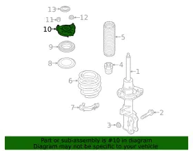 54610-d3500 Hyundai Genuine Strut Mount #2
