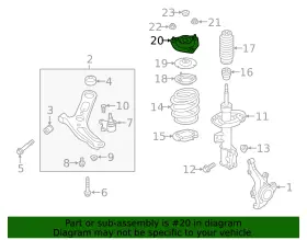 54610-f2aa0 Hyundai Genuine Suspension Strut Mount #2