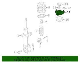 54610-s1aa0 Hyundai Genuine Suspension Strut Mount #2