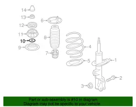 54612-07000 Hyundai Genuine Suspension Strut Bearing #2 54612-07000 Hyundai Genuine Suspension Strut Bearing #2