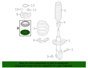 54612-ab000 Hyundai Genuine Strut Bearing #2