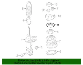 54620-3y000 Hyundai Genuine Suspension Strut Bearing #2 54620-3y000 Hyundai Genuine Suspension Strut Bearing #2
