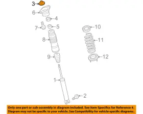 55339-2h000 Hyundai Oem 07-12 Elantra Rear Suspension-top Cover 553392h000