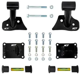Ict Billet Em-ls-e46 Ls Swap Engine Mount Kit For 1992-2006 Bmw 3