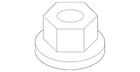 01223-00301 Infiniti Genuine Nut