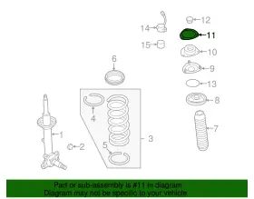 54329-10v00 Infiniti Genuine Upper Mount Spacer #2