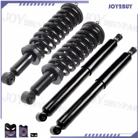 10841721 Joy2buy 4pc Front Struts Spring And Rear Shocks Kit For 2000-05 06 Toyota Tundra Rwd