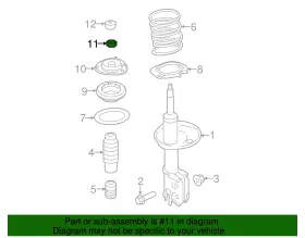 54559-3s000 Kia Oem New 2011-16 Cadenza Left Or Right Suspension Strut Mount Nut 545593s000 #2