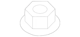 54559-d1000 Kia Genuine Top Nut