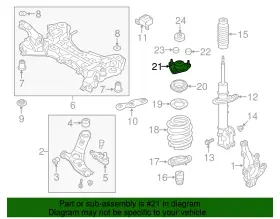 54610-2p500 Kia Genuine Strut Mount #2