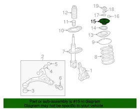 54610-4d001 Kia Genuine Strut Mount #2