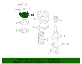 54610-d5000 Kia Genuine Strut Mount #2