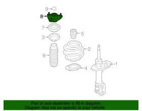 54610-f6000 Kia Genuine Strut Mount #2
