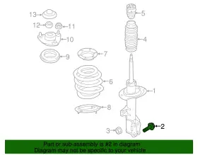 54645-4h000 Kia Genuine Strut Mount Bolt #2
