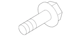 54645-4h000 Kia Genuine Strut Mount Bolt