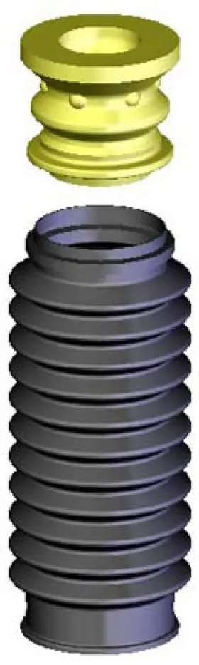 Sb104 Kyb Strut Boot Kit Fits Acura Mdx 2001-06 And Rsx 2002-06