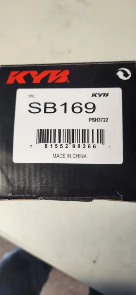 Sb169 Kyb Strut Bellows Kit With Jounce Bumper