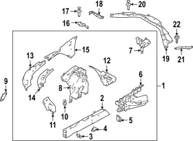 Lr152975 Land-rover Genuine Support Brace