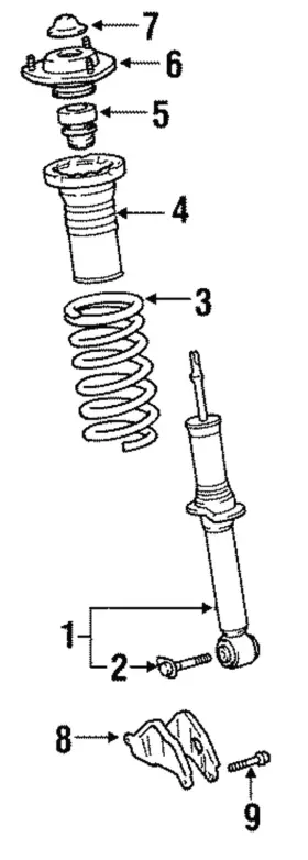 48680-50100 Lexus Genuine Upper Support