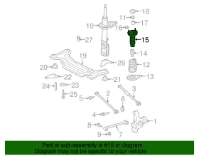 48760-33130 Lexus Genuine Strut Mount #2