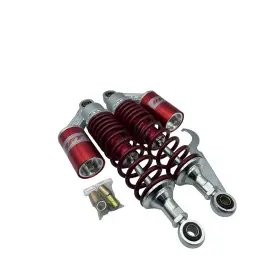 Mallofusa 738578990859 12.5 Inch 320mm Motorcycle Rear Shocks Pair Red Universal Mallofusa 738578990859 12.5 Inch 320mm Motorcycle Rear Shocks Pair Red Universal