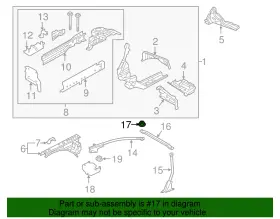 9994-00-803b Mazda Genuine Strut Bar Nut #2
