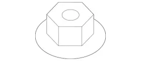 9994-00-803b Mazda Genuine Strut Bar Nut