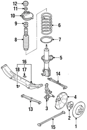 B455-28-343a Mazda Genuine Spring Seat Bushing