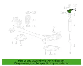 Bcke-28-380 Mazda New 2019 - 2024 Oem 3 Cx-30 Mx-30 Upper Rear Shock Mount #
