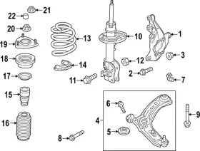 Bcke-34-380c Mazda Genuine Strut Mount