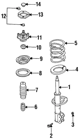 Gj21-34-097a Mazda Genuine Lower Seat Bolt
