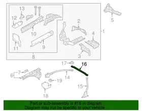 N243-56-48z Mazda Genuine Strut Bar #2