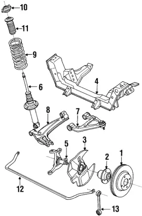 Na01-28-380b Mazda Genuine Spring Mount