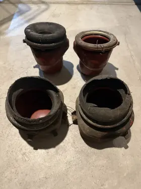 1123203615 Mercedes Set Of Air Bag Cells Reservoirs W112 W109 300sel Front Rear Left Right