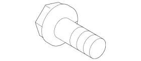 001-990-75-03 Mercedes-benz Genuine Suspension Strut Bolt