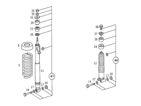 124-320-03-56 Mercedes-benz Genuine Fastening Parts
