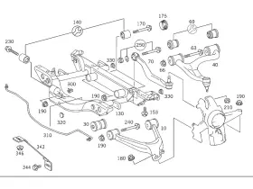 163-326-00-64 Mercedes-benz Genuine Support Bushing