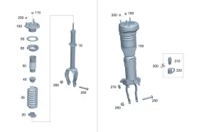 167-323-01-20 Mercedes-benz Genuine Support Bushing
