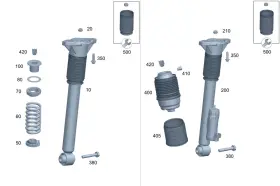 167-326-00-64 Mercedes-benz Genuine Support Bushing