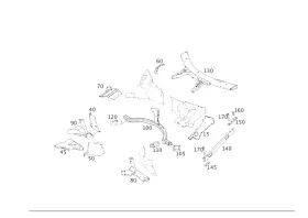 190-620-88-01 Mercedes-benz Genuine Strut