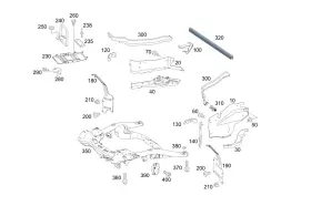 190-620-98-01 Mercedes-benz Genuine Strut 190-620-98-01 Mercedes-benz Genuine Strut