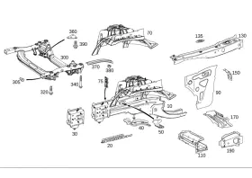 205-630-91-02 Mercedes-benz Genuine Strut 205-630-91-02 Mercedes-benz Genuine Strut