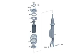 206-323-42-00-64 Mercedes-benz Genuine Support Bushing