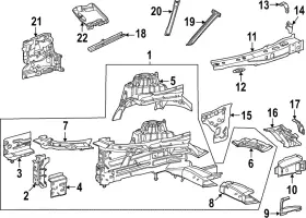 Mercedes-benz 206-628-03-00 Genuine Mercedes-benz Suspension Strut Brace