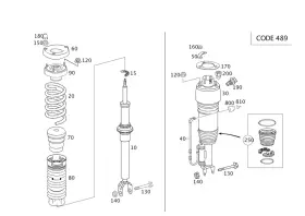 211-320-01-26 Mercedes-benz Genuine Spring Retainer