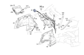 213-628-15-00 Mercedes-benz Genuine Strut 213-628-15-00 Mercedes-benz Genuine Strut