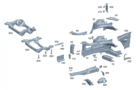 214-620-15-01 Mercedes-benz Genuine Suspension Strut Tower