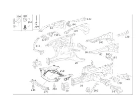 221-620-01-15 Mercedes-benz Genuine Console 221-620-01-15 Mercedes-benz Genuine Console